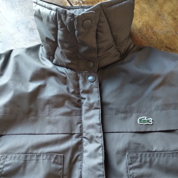 Lacoste green winter coat. - Picture 3 of 7